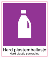 Hard plastemballasje