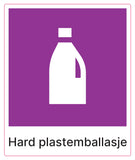 Hard plastemballasje