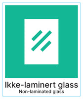 Ikke-laminert glass