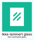 Ikke-laminert glass