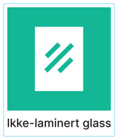 Ikke-laminert glass