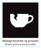 Ødelagt keramikk og porselen