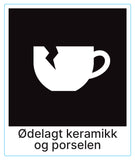 Ødelagt keramikk og porselen