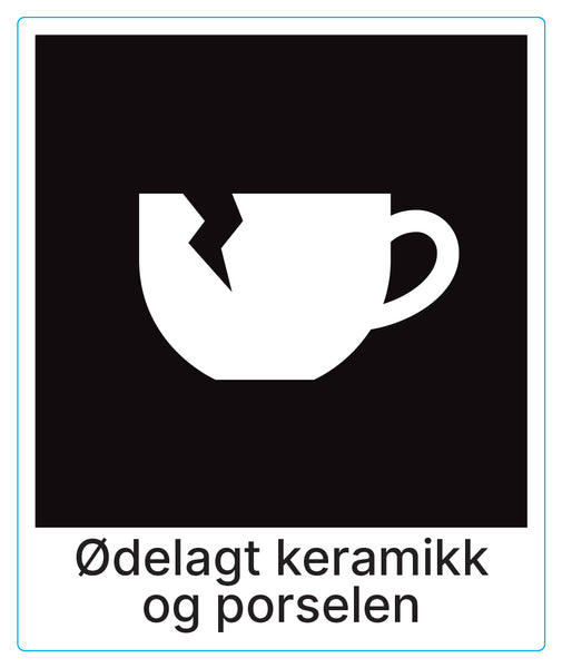 Ødelagt keramikk og porselen