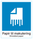 Papir til makulering