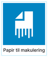 Papir til makulering