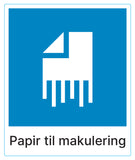 Papir til makulering