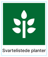 Svartelistede planter