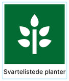 Svartelistede planter