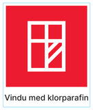 Vindu med klorparafin