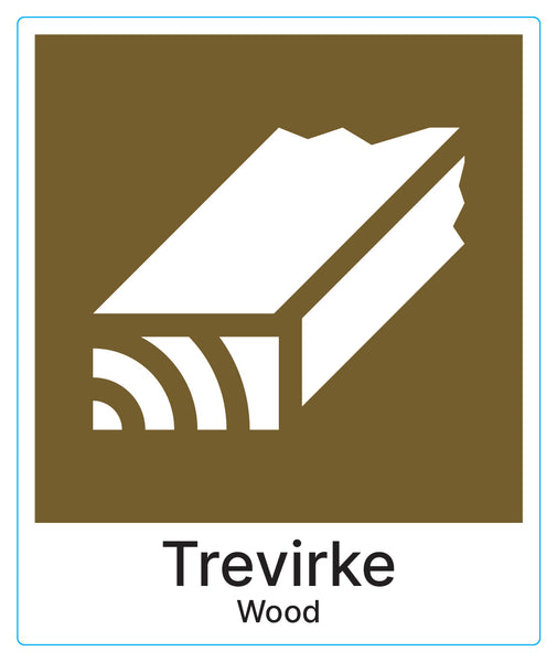 Treverk Sticker Trevirke – Avfallsmerker.no